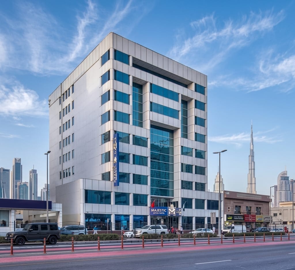 Majestic Premier Hotel building exterior, Bur Dubai